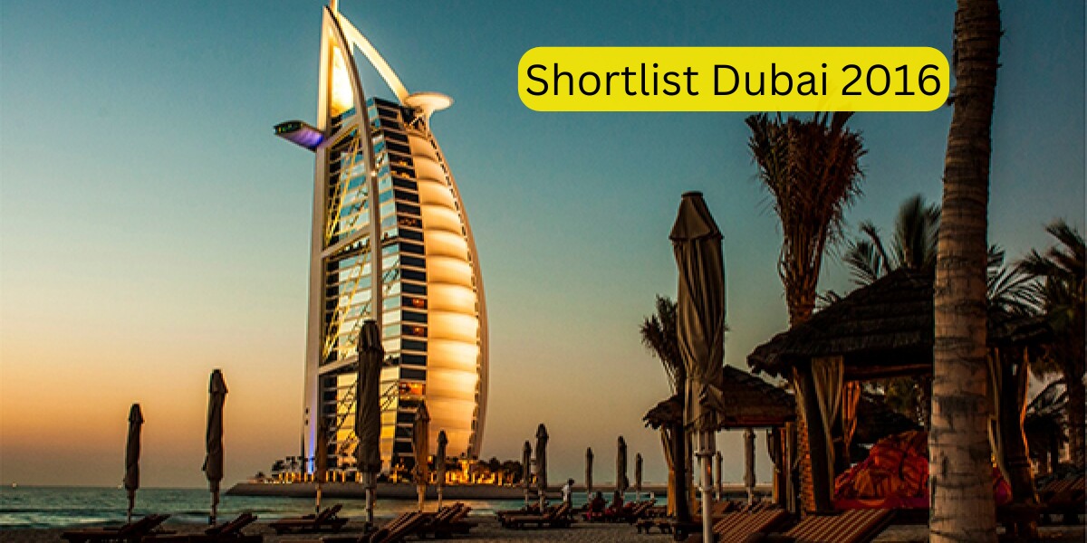 Shortlist Dubai 2016